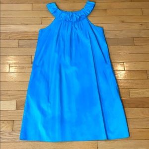 Turquoise silk dress from Calypso St. Barth.